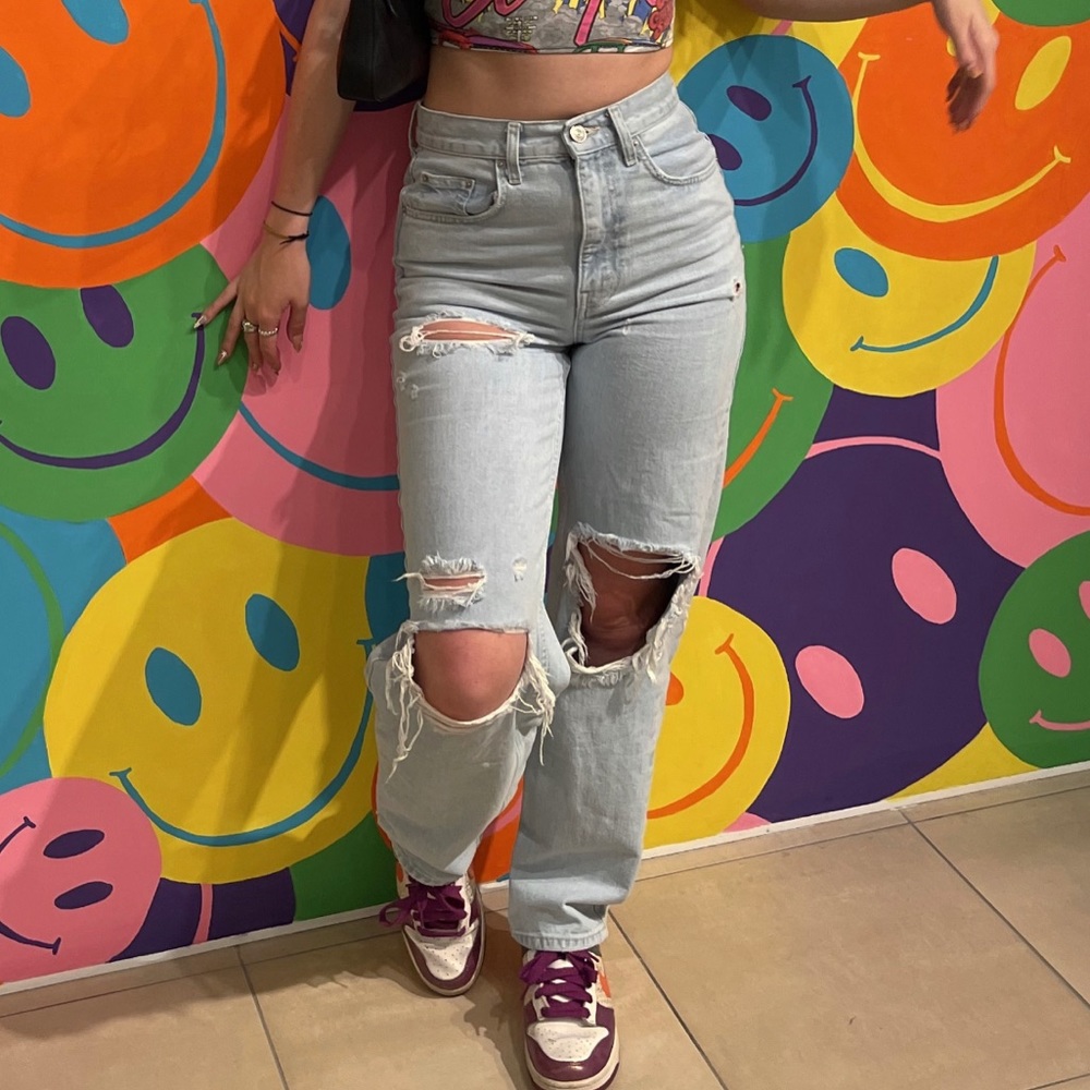 BDG ripped straight leg jeans